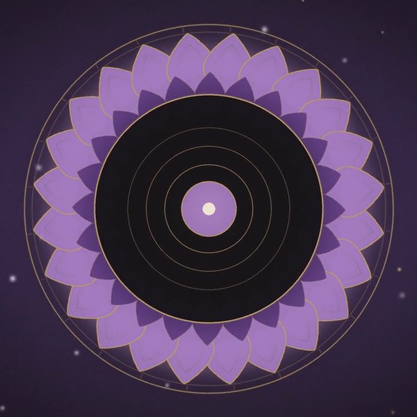 Crown chakra lotus mandala from the video