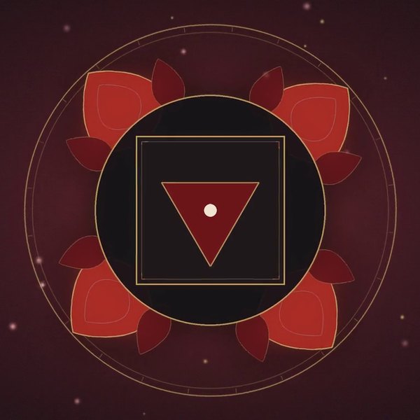 Root chakra lotus mandala from the video