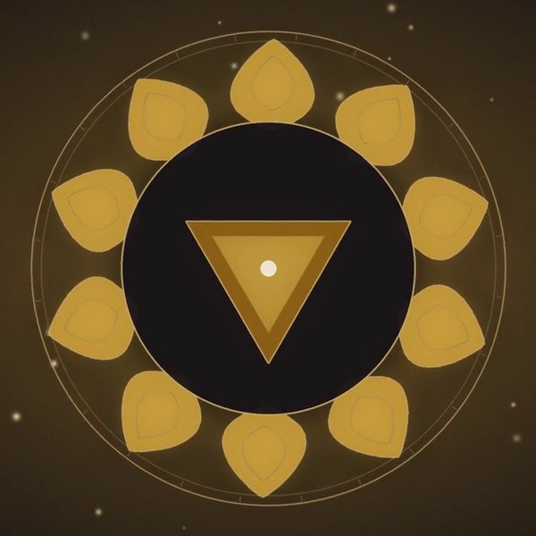 Solar Plexus chakra lotus mandala from the video