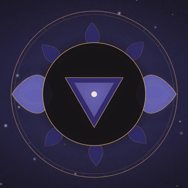 Third Eye chakra lotus mandala from the video