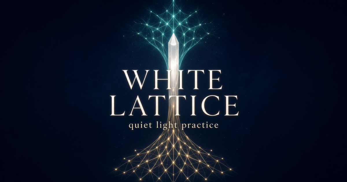 White Lattice. Quiet light practice.